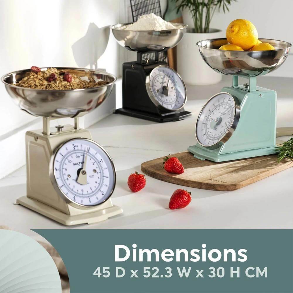 Salter Timeless Mechanical Kitchen Scale Sage